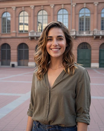 Clara, 34, French woman from Toulouse on the iconic Place du Capitole